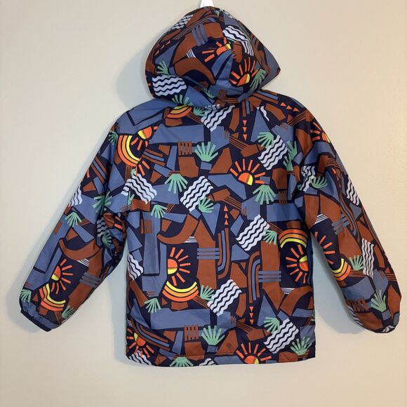 Kids Patagonia Puff Ball Hooded Reversible jacket 5T Lightweight - Picture 4 of 5
